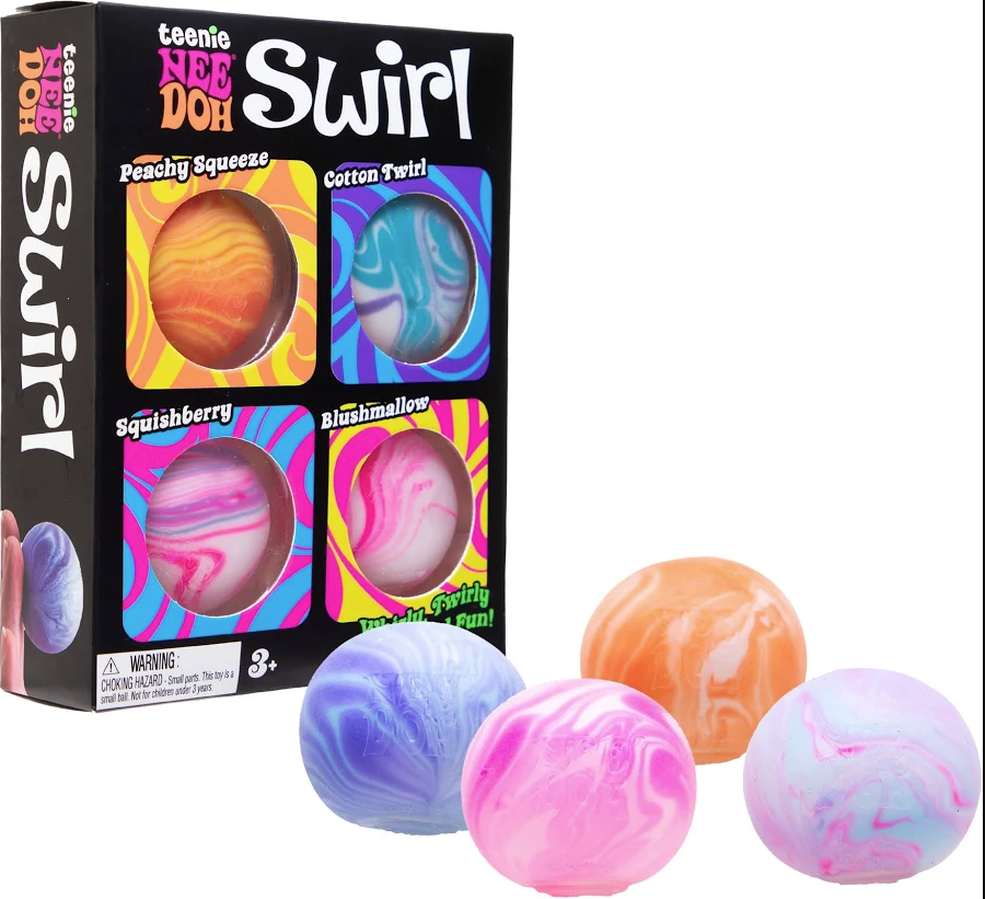 NeeDoh Teenie Swirl Four Pack