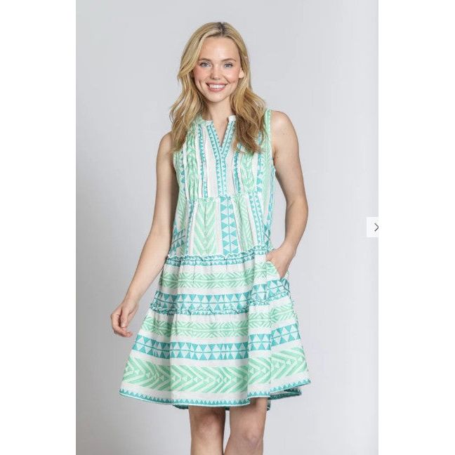 APNY Tiered Pocket Dress Pintuck Details