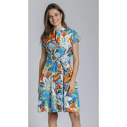 APNY  Tropical Floral Shirt Dress