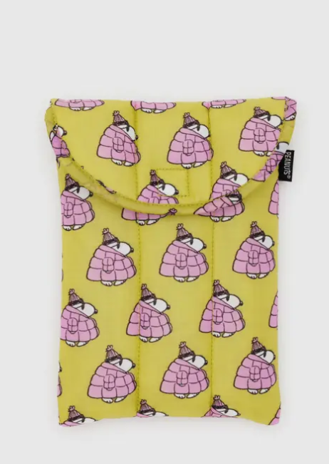 Baggu Puffy Tablet Sleeve - Mini Puffer Snoopy