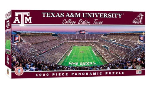 Texas A&M Panoramic Kyle Field End zone  1000 Piece Puzzle