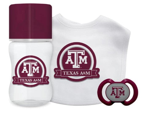 Texas A&M 3 Piece Baby Gift Set