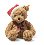 Steiff Jimmy Christmas Teddy Bear with Santa Hat and Bow