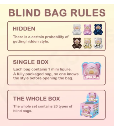 LuLu The Piggy Teddy Mini Cute Beans Series Blind Bag