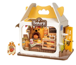 Robotime Teddy's Breadbox Miniature House DIY Kit