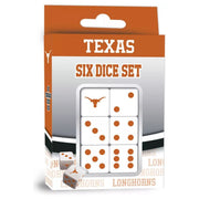 Texas Longhorn 6 Dice Set