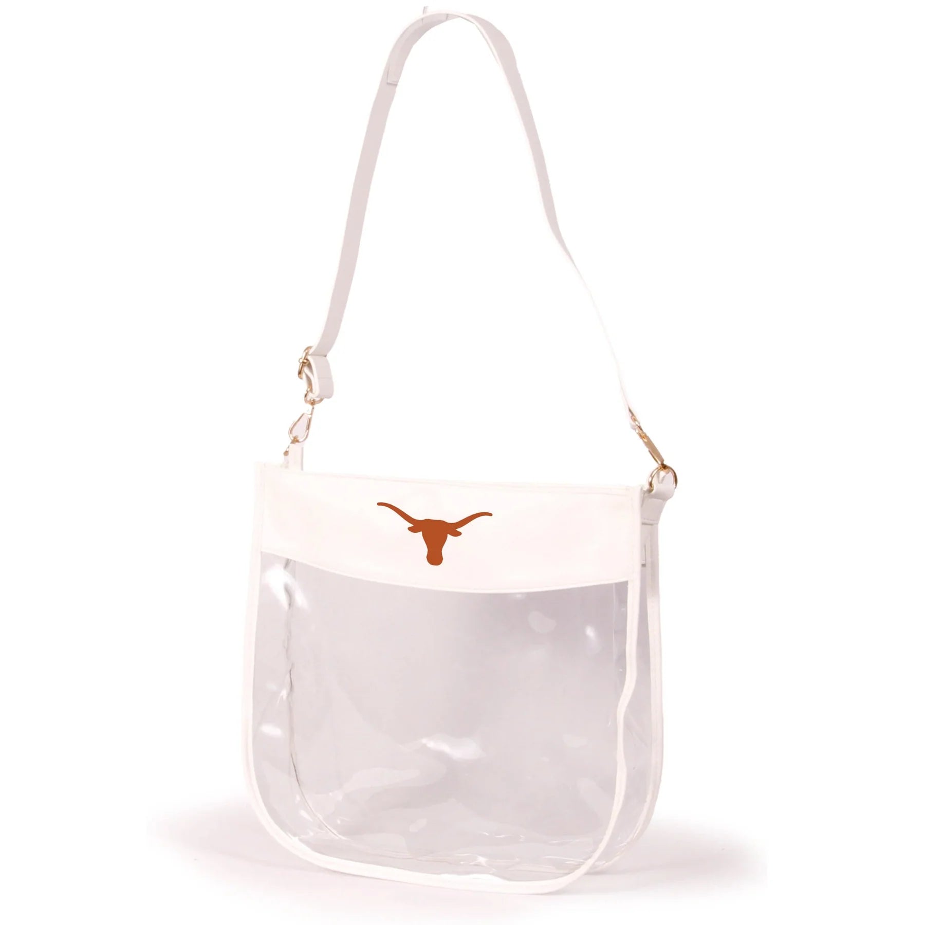 Texas Longhorn Kate Clear Zip Bag (312TEX-W)(White)(Away)