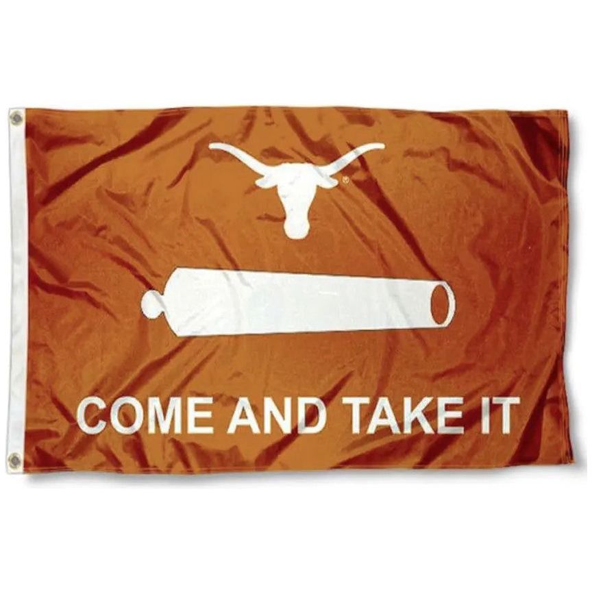 Texas Longhorn Come And Take It Flag
