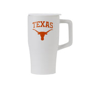 Texas Longhorn 17oz Ceramic Coffee Travel Mug (4678W)(White)