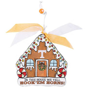 Glory Haus Texas Longhorn In This House We Yell Hook 'em Horns! Ornament