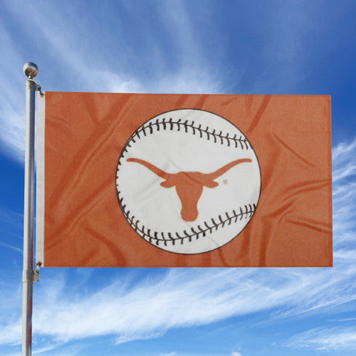 Texas Longhorn Baseball Flag