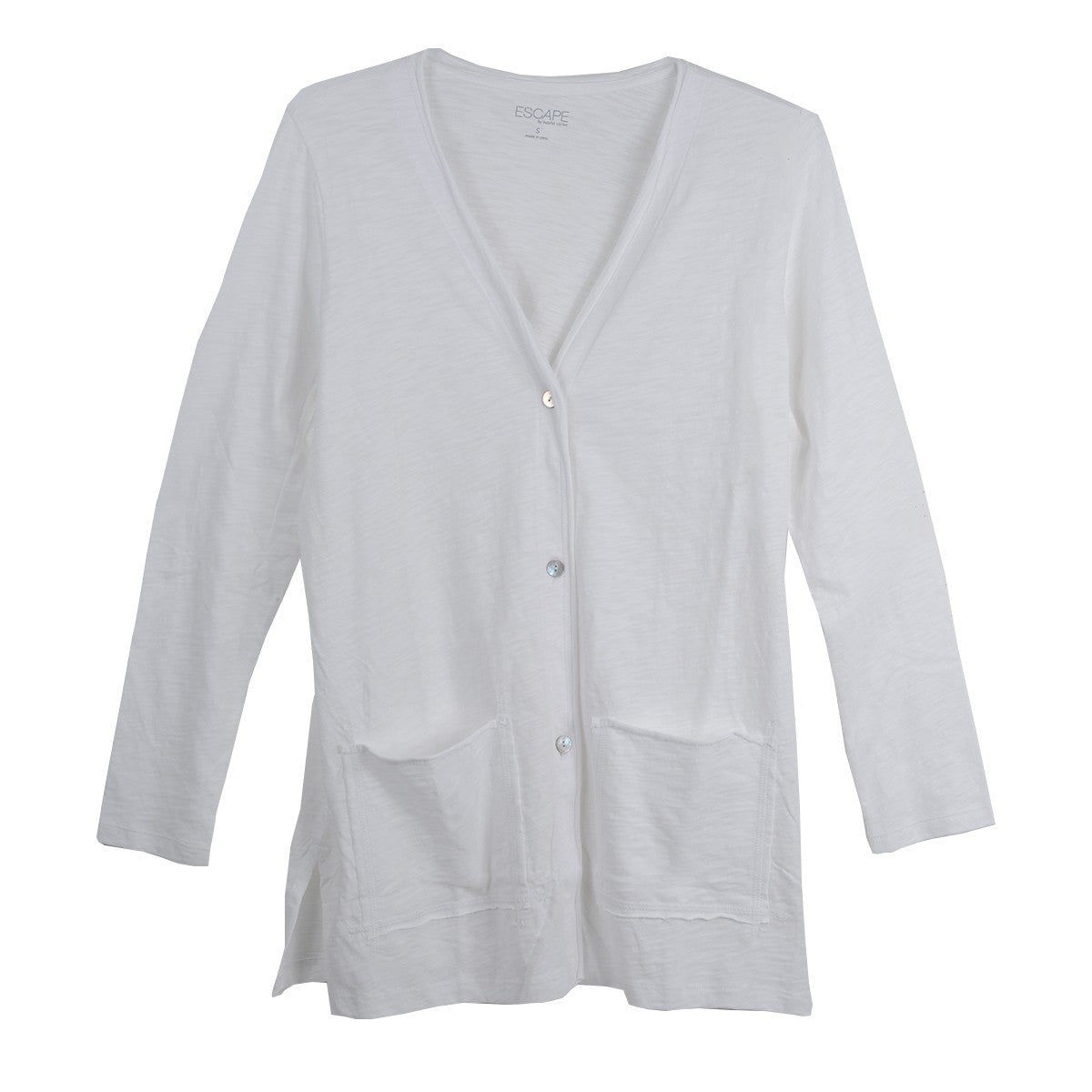 Escape Cotton Roll Front Pocket Cardigan (3 Colors)