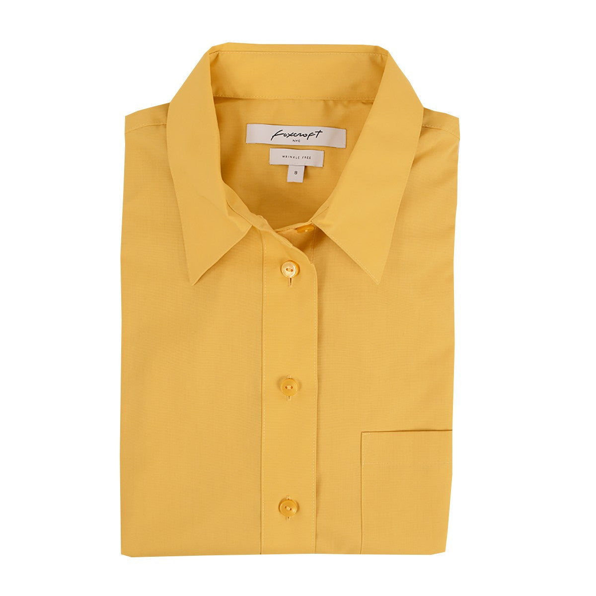 Foxcroft Long Sleeve CVC Solid Honey Pot Shirt (105105)