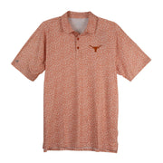 Texas Longhorn Antigua Field Ditzy Embroidered Logo Polo