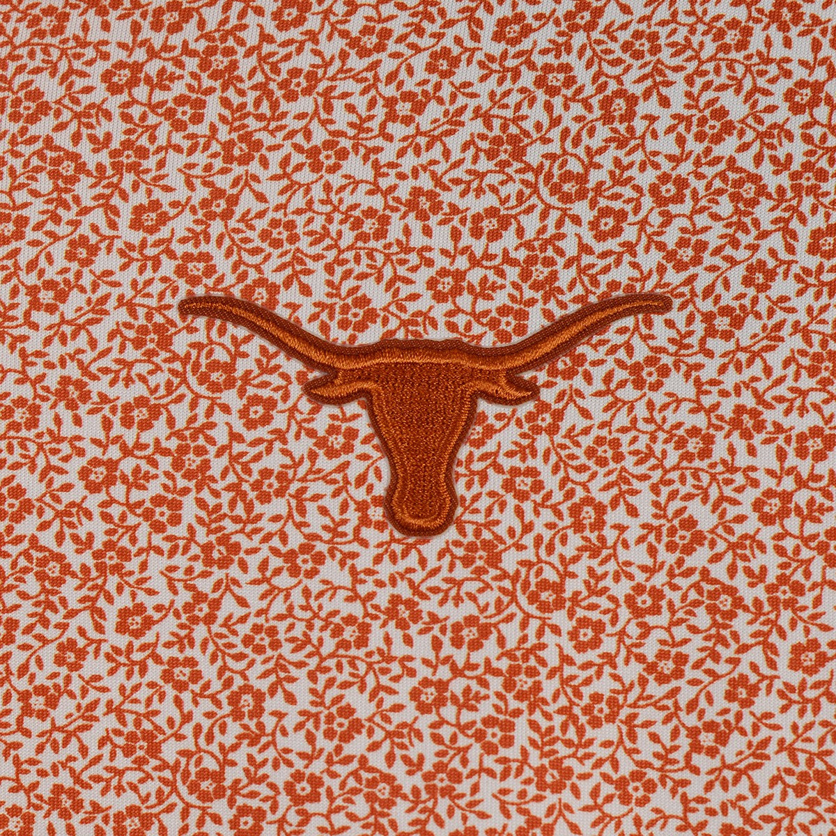 Texas Longhorn Antigua Field Ditzy Embroidered Logo Polo