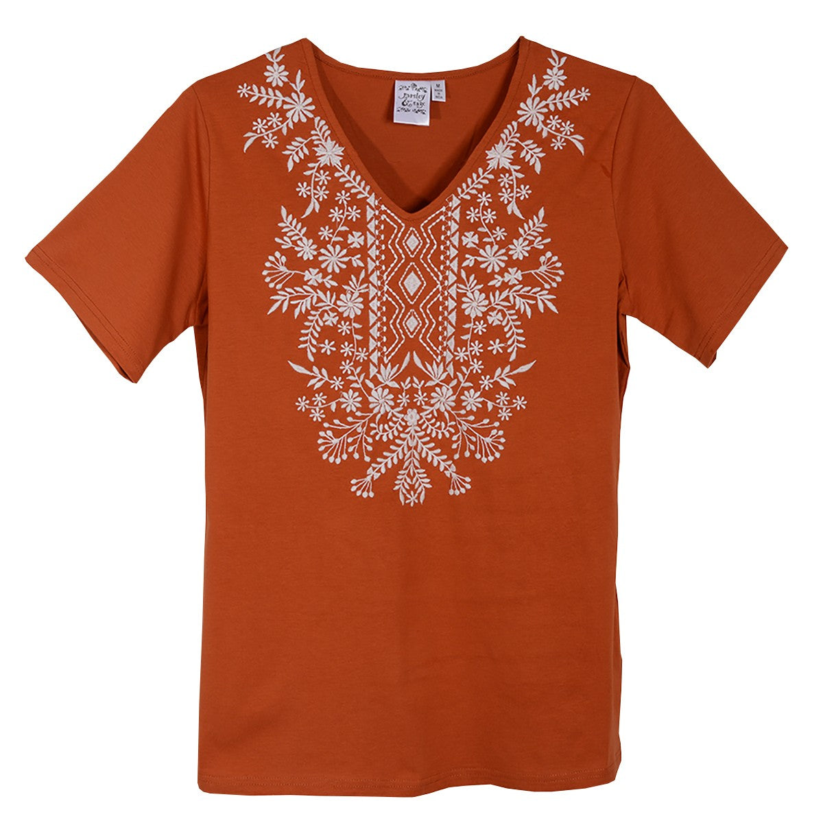Parsley & Sage Carol Short Sleeve Top (2 Colors) (19W256B)
