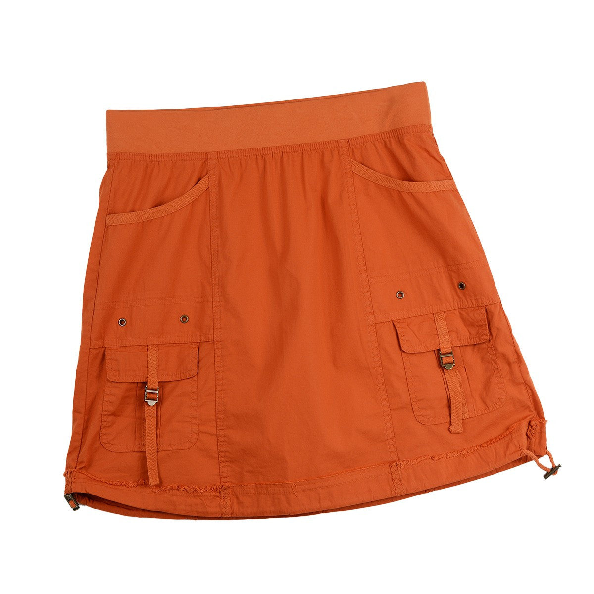 XCVI Leticia Poplin Cinched Hem Mini Skirt (ORLE)