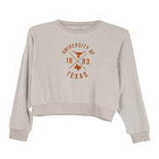 Texas Longhorn Youth Sloan Velour Top (22GYT1L04) GRY