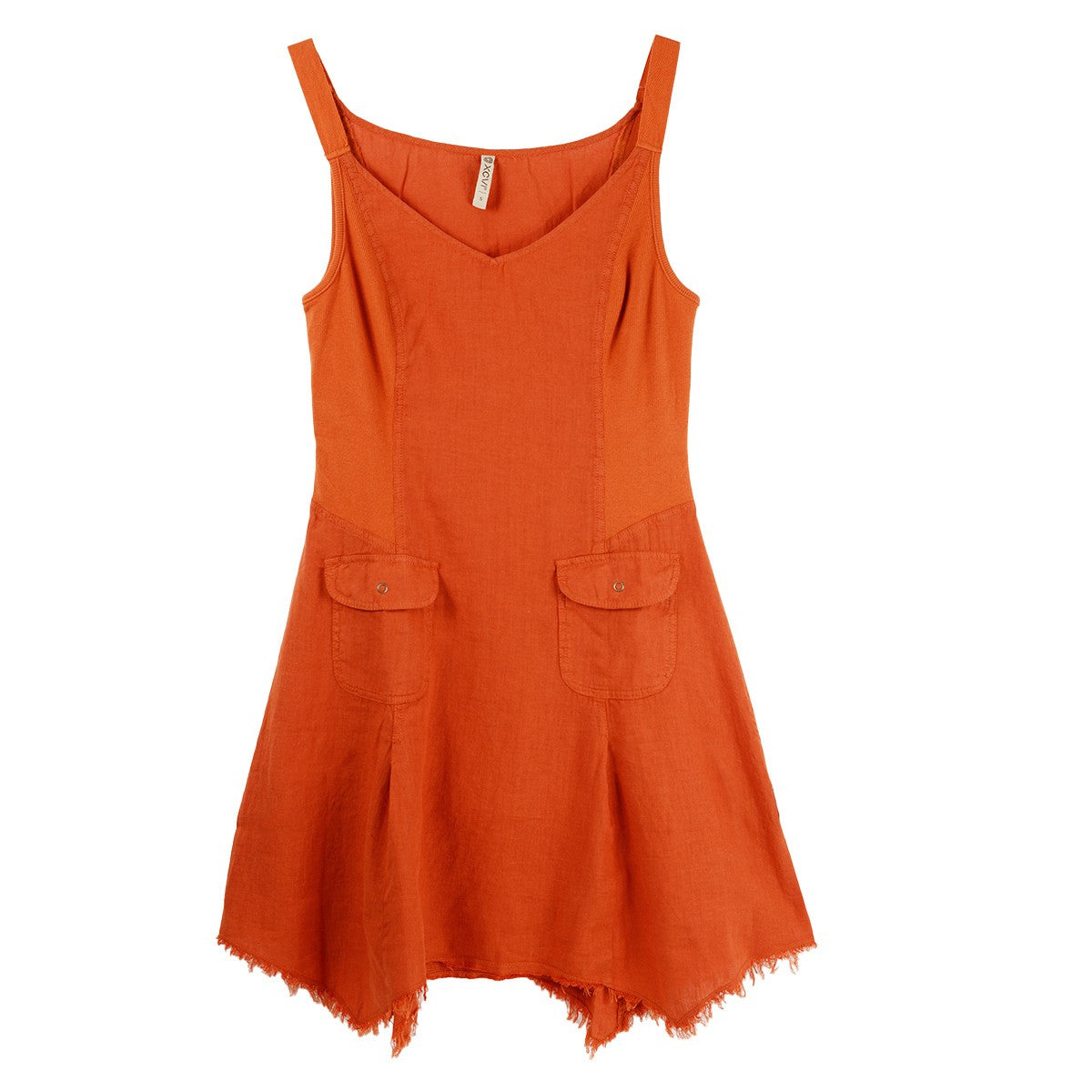 XCVI Murlie Linen Raw Hem Tank Dress (ORLE)