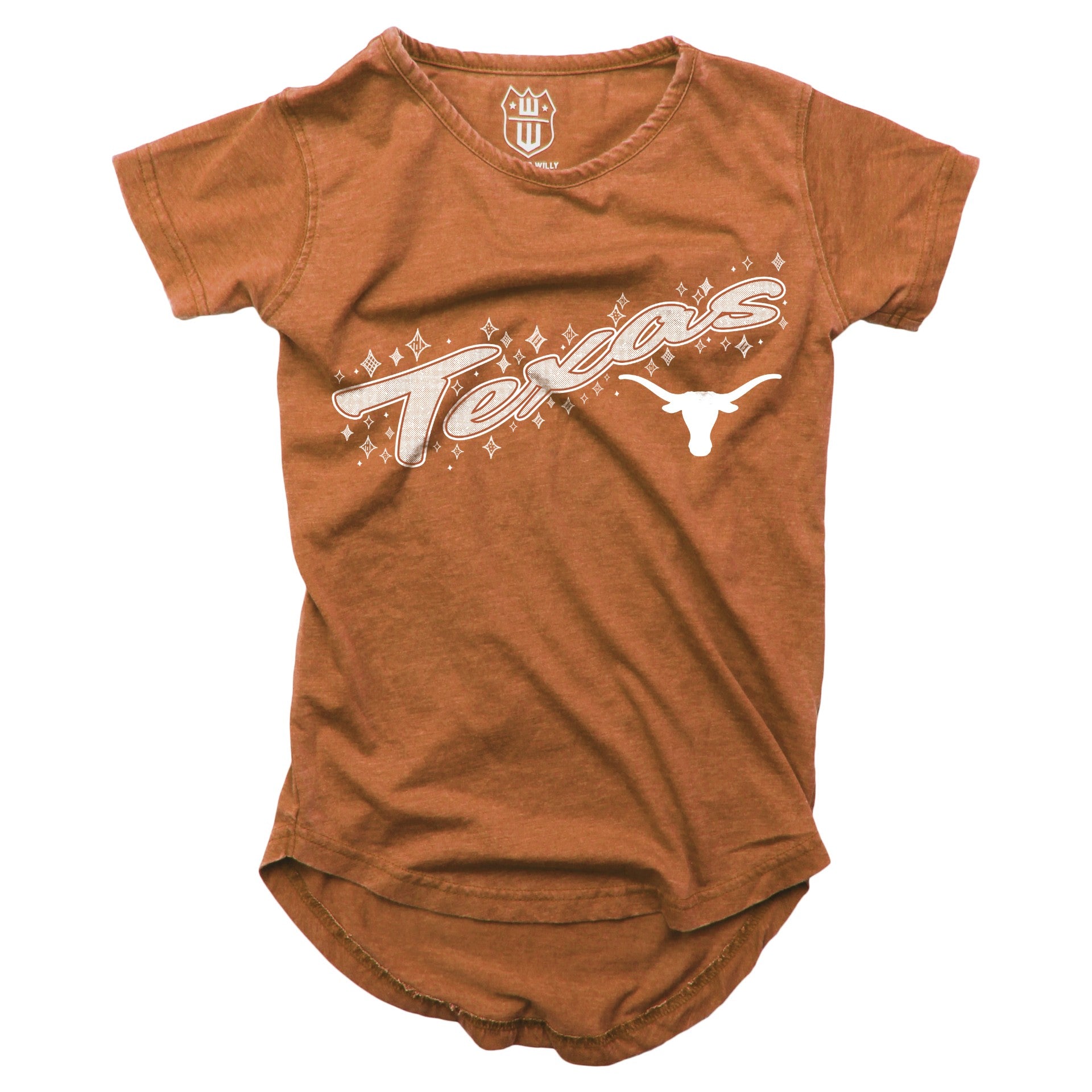 Texas Longhorn Wes & Willy Youth Girls' Texas Diagonal Burn Out Tunic (BO) (376TEX440)