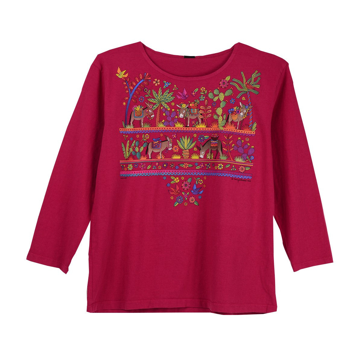 Sabaku Burritos Huipil Best Tee (MAGENTA)