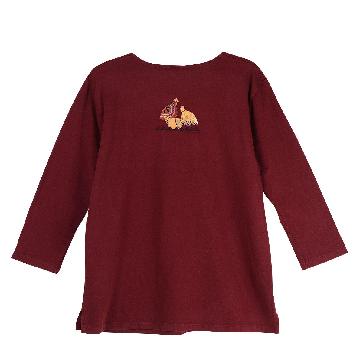 Sabaku Native Horses 3/4 Sleeve Tee (FIG)