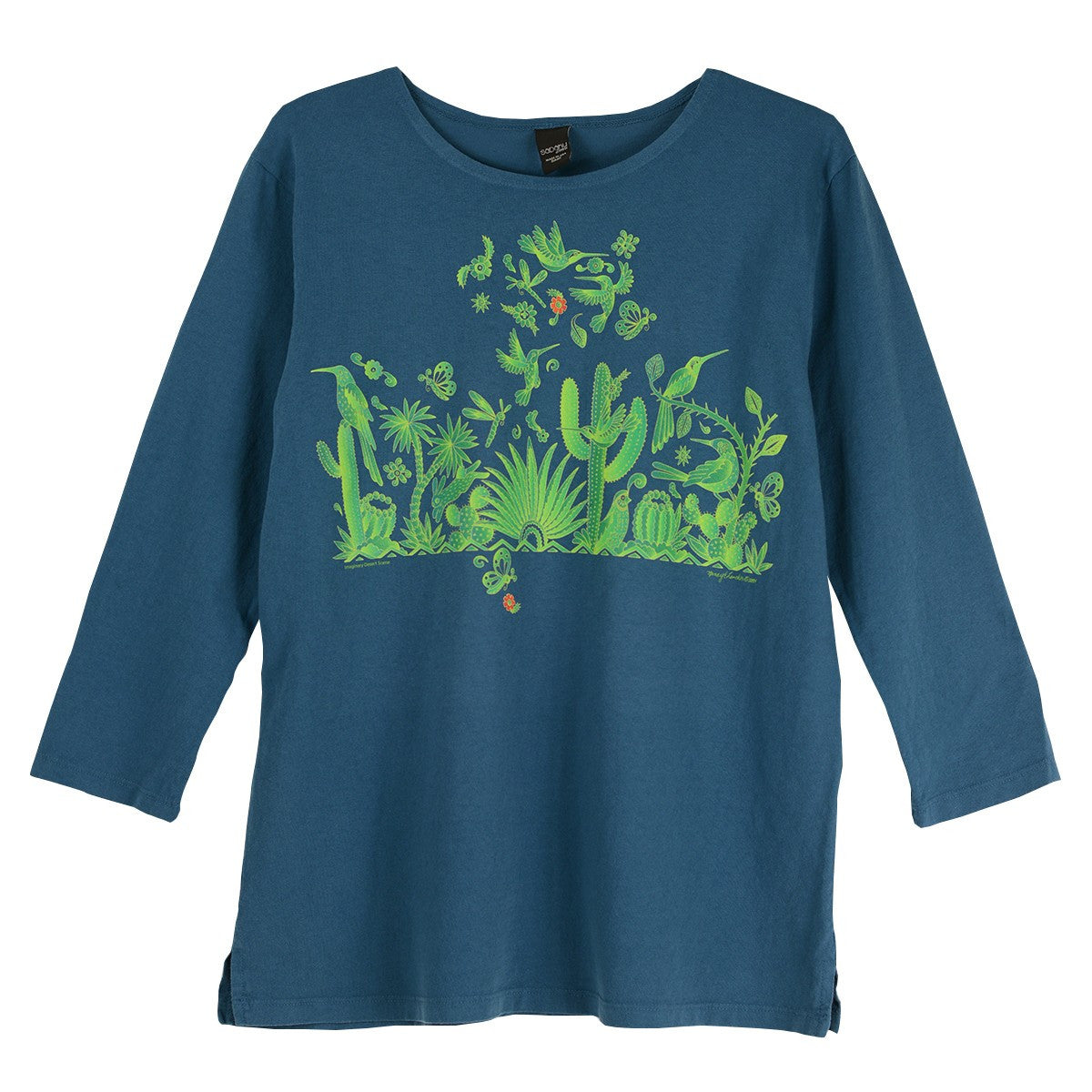 Sabaku Imaginary Desert 3/4 Sleeve Tee (MORBLU)
