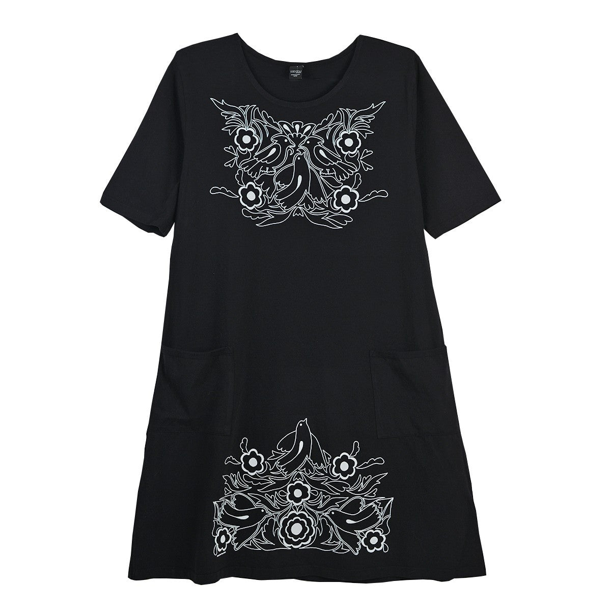 Sabaku White Bird Black Bird Dress (Midnight)
