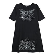 Sabaku White Bird Black Bird Dress/Coverup (MID)