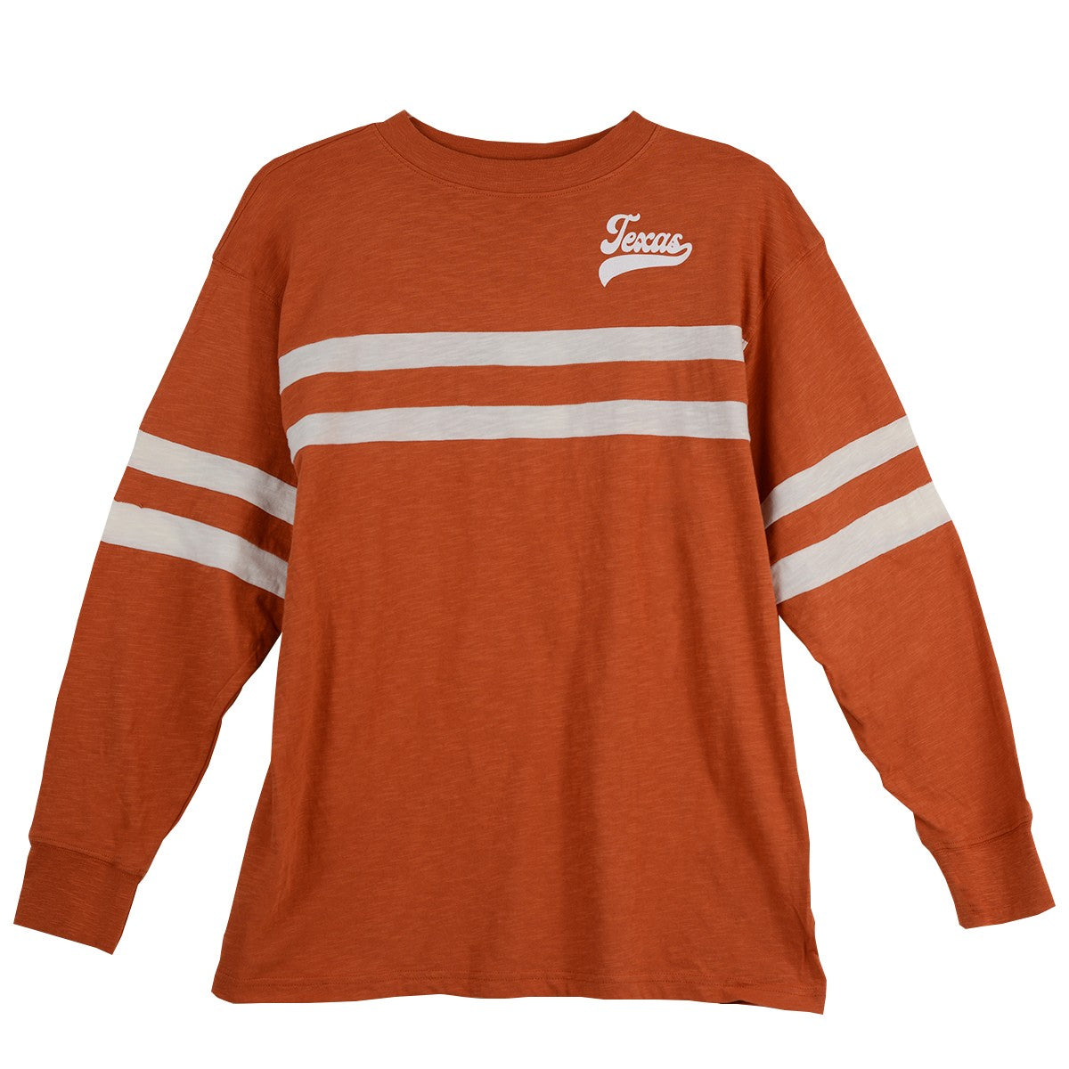 Texas Longhorn Chicka-D Varsity Stripe Long Sleeve Tee (538-02-000)