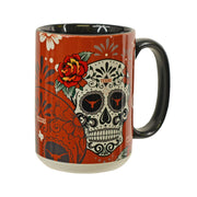 Texas Longhorn Day of the Dead 15 oz Ceramic Mug