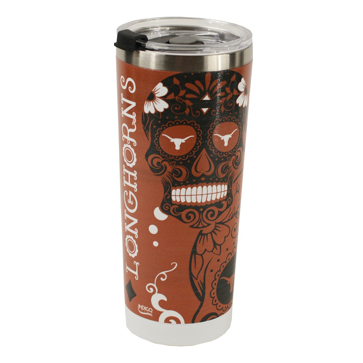 Texas Longhorn Sugar Skulls 24 oz Tumbler