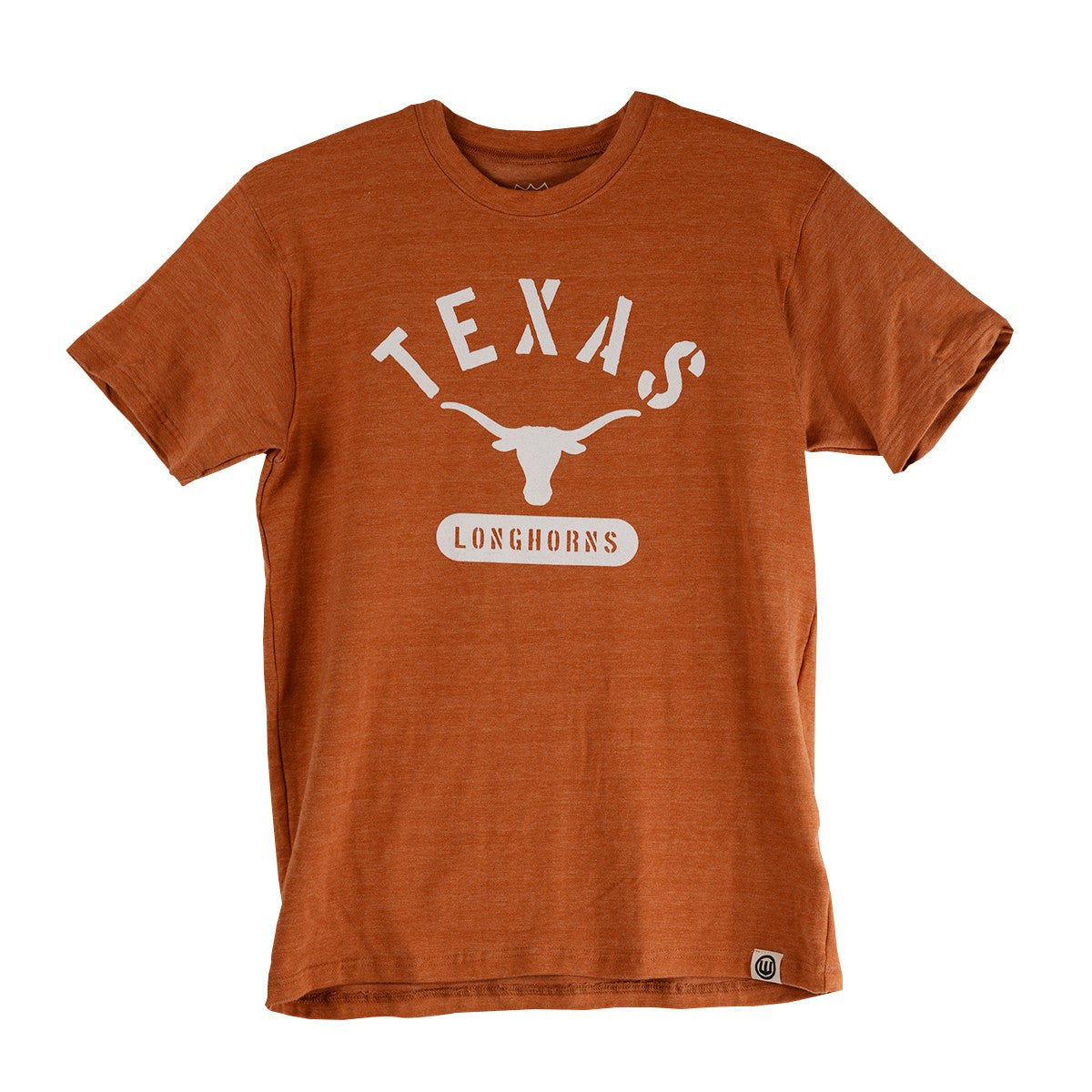 Texas Longhorn Wes & Willy Arch TEXAS Over Logo Youth Size 5 Tri-Blend Tee (710TEX247)