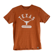 Texas Longhorn Wes & Willy Arch TEXAS Over Logo Youth Size 5 Tri-Blend Tee (710TEX247)