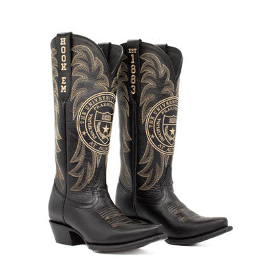 Texas Longhorn Gameday Women's Limited Edition Seal Western Boot (BLK)