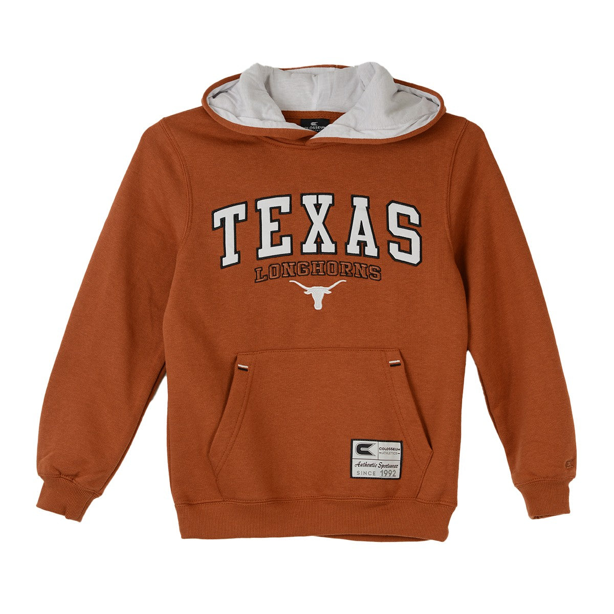 Texas Longhorn Colosseum Youth Arch TEXAS Embroidered Hoodie (BO)