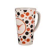 Texas Longhorn Polk-A-Dot Logo Ceramic Latte Mug (COL-TEX-812)