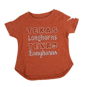Texas Longhorn Colosseum Toddler Flame Princess Tee (BO)