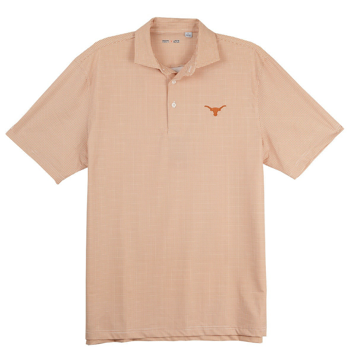 Texas Longhorn 40 Acres Men's Jetty Polo (ORNG/WHT)
