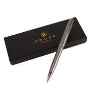 Cross Coventry Texas Longhorn Glossy Gunmetal Grey Lacquer with Chrome Ball Point Pen (CP84)