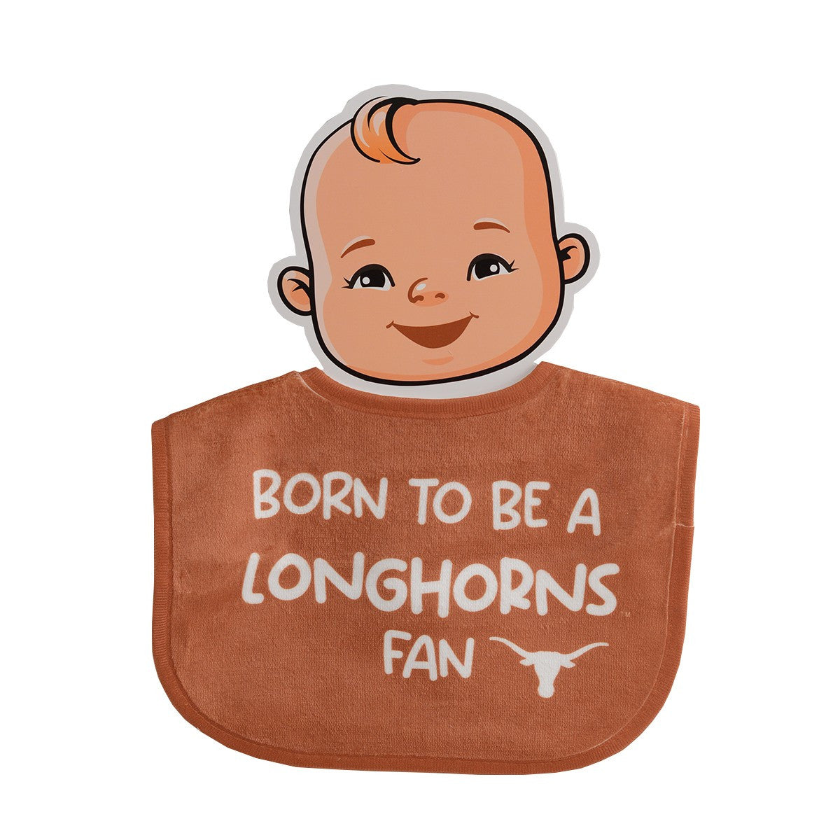 Texas Longhorn Wee Ones Born To Be a Longhorn Fan Bib