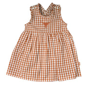 Texas Longhorn Garb Infant Girls Alora Gingham Dress (25GIT1D01)