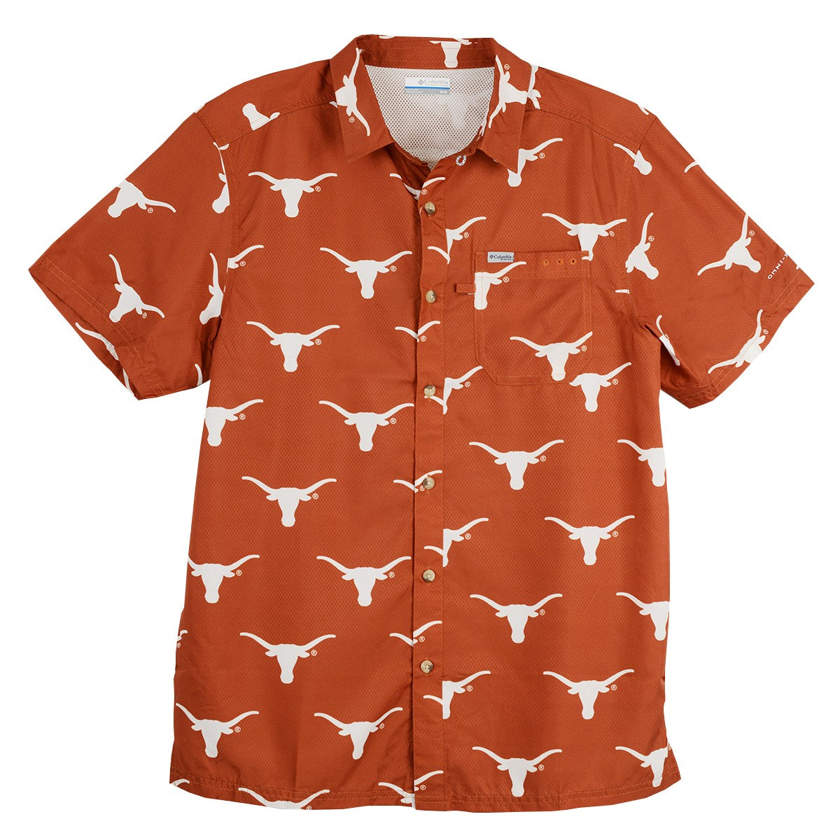 Texas Longhorn Columbia Super Slack Tide Large Logo Shirt