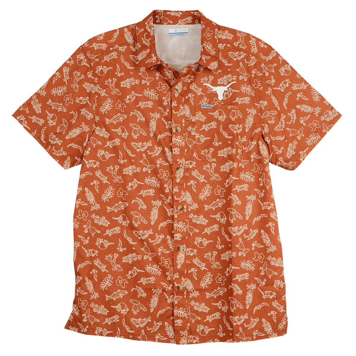 Texas Longhorn Columbia Super Slack Tide Texas Play Shirt