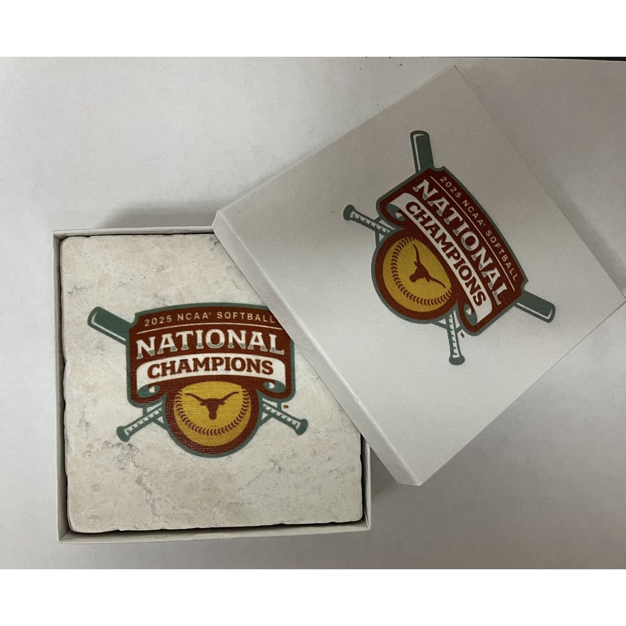 Texas Longhorn 2025 Softball National Champions Coasters (Set of 2)