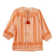 Kyla Seo Henri Tassel Tie Front Shirt (LKIC356-P97-SP)