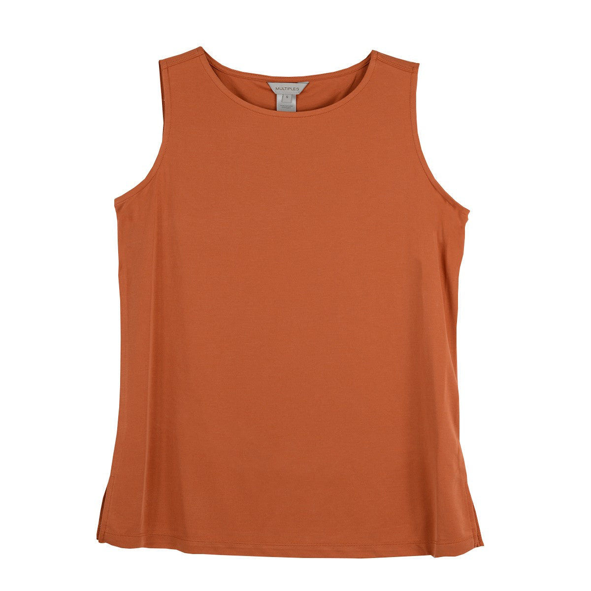 Multiples High Neck Solid Spice Tank Top (M35101TM)