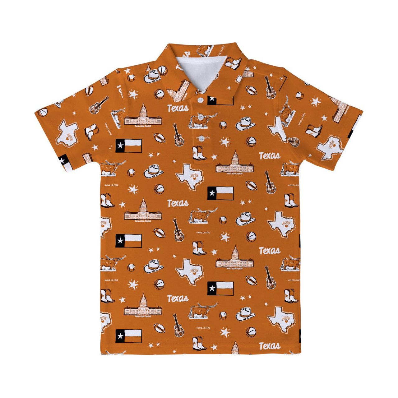 ATX Repeat Icons Youth Polo