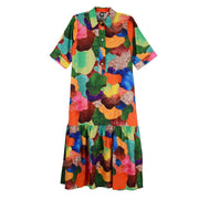 Lior Mosaic Print Long Dress