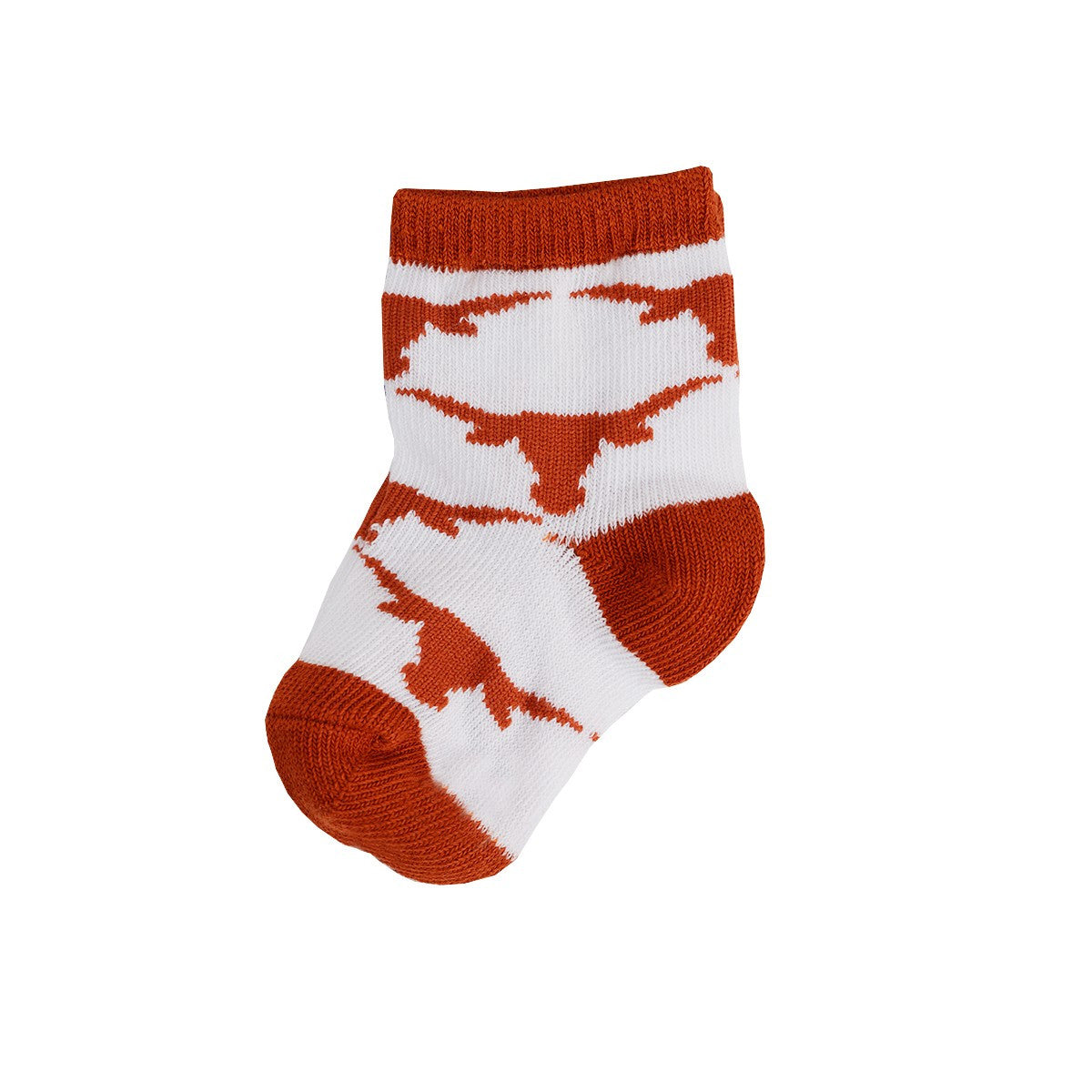 Texas Longhorn Infant Allover Logo Socks